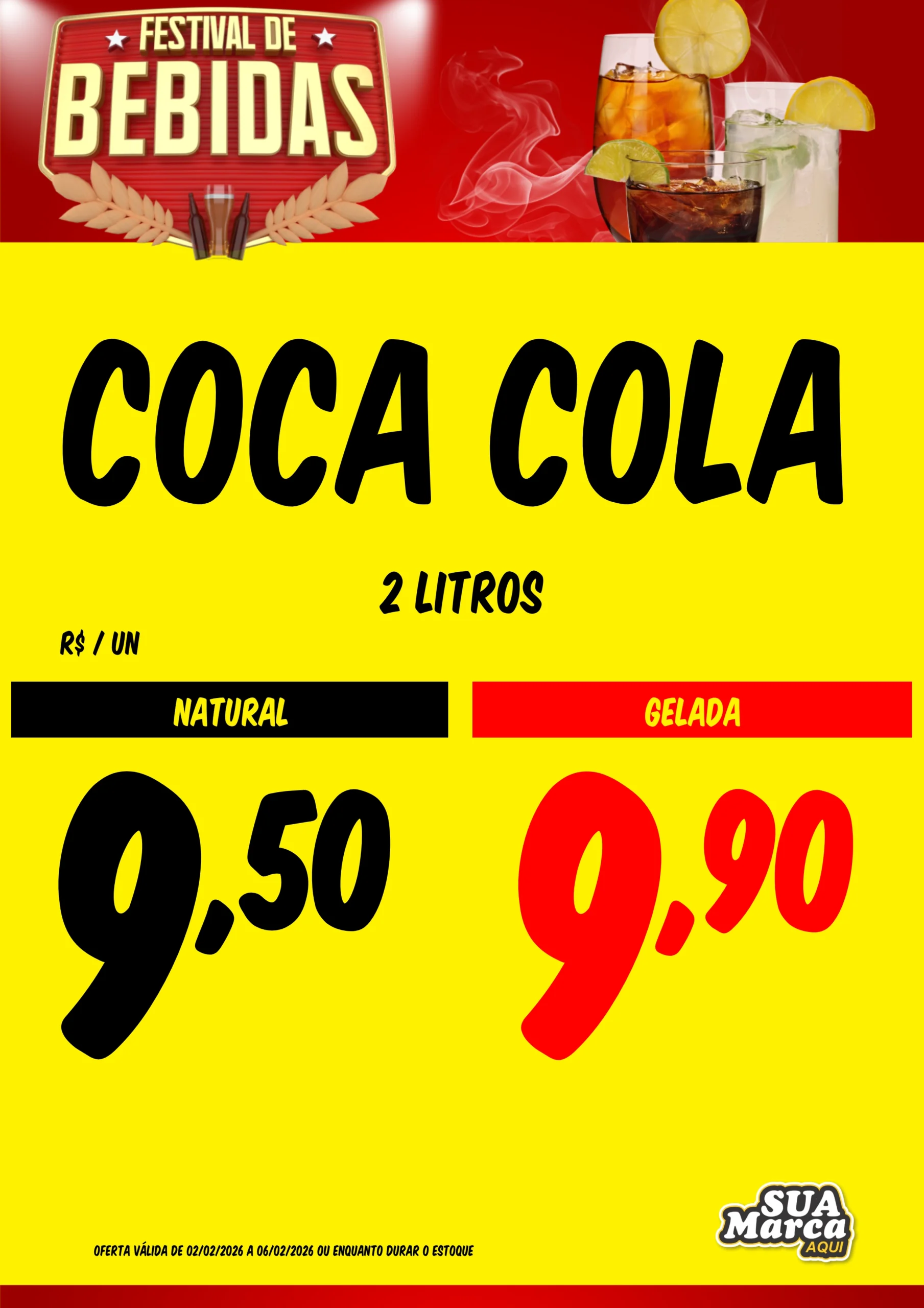 Cartaz Preço 1 Preço 2