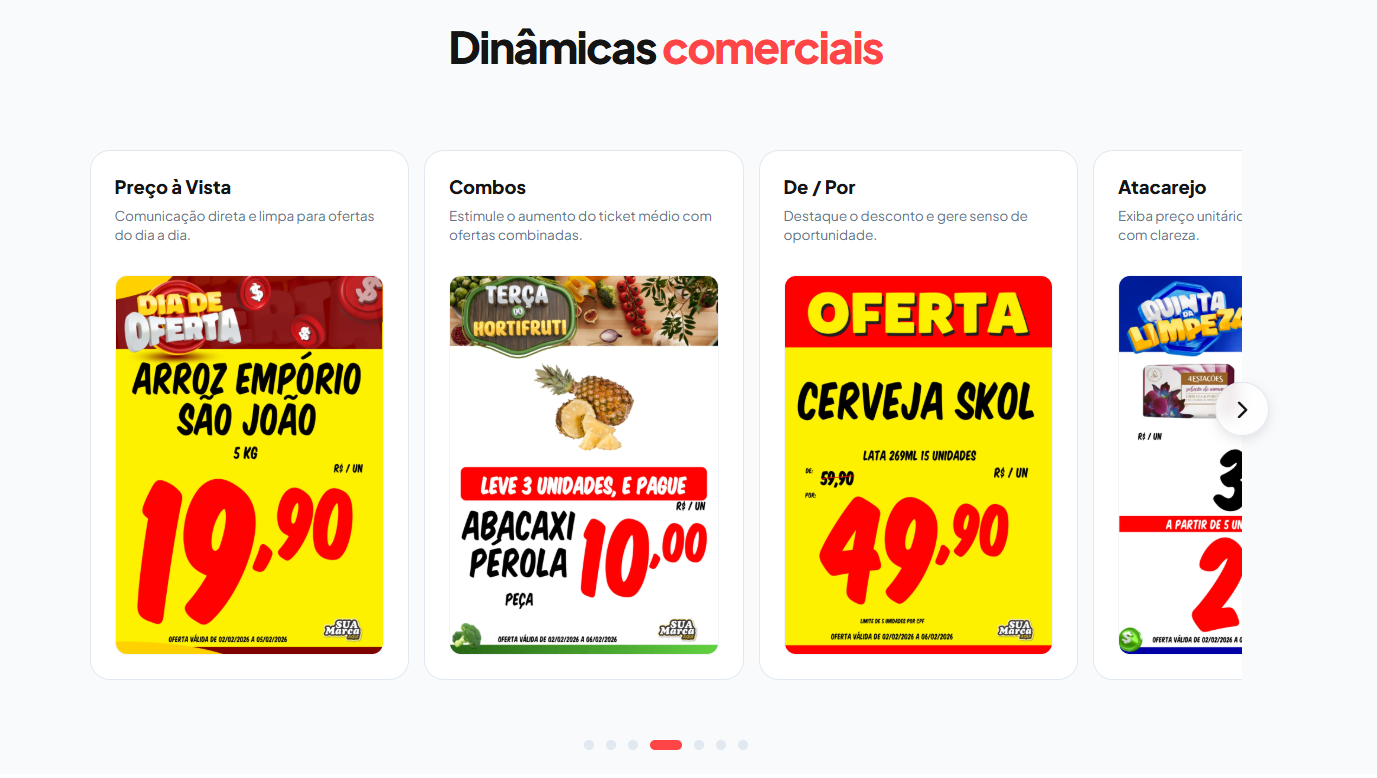 Materiais comerciais