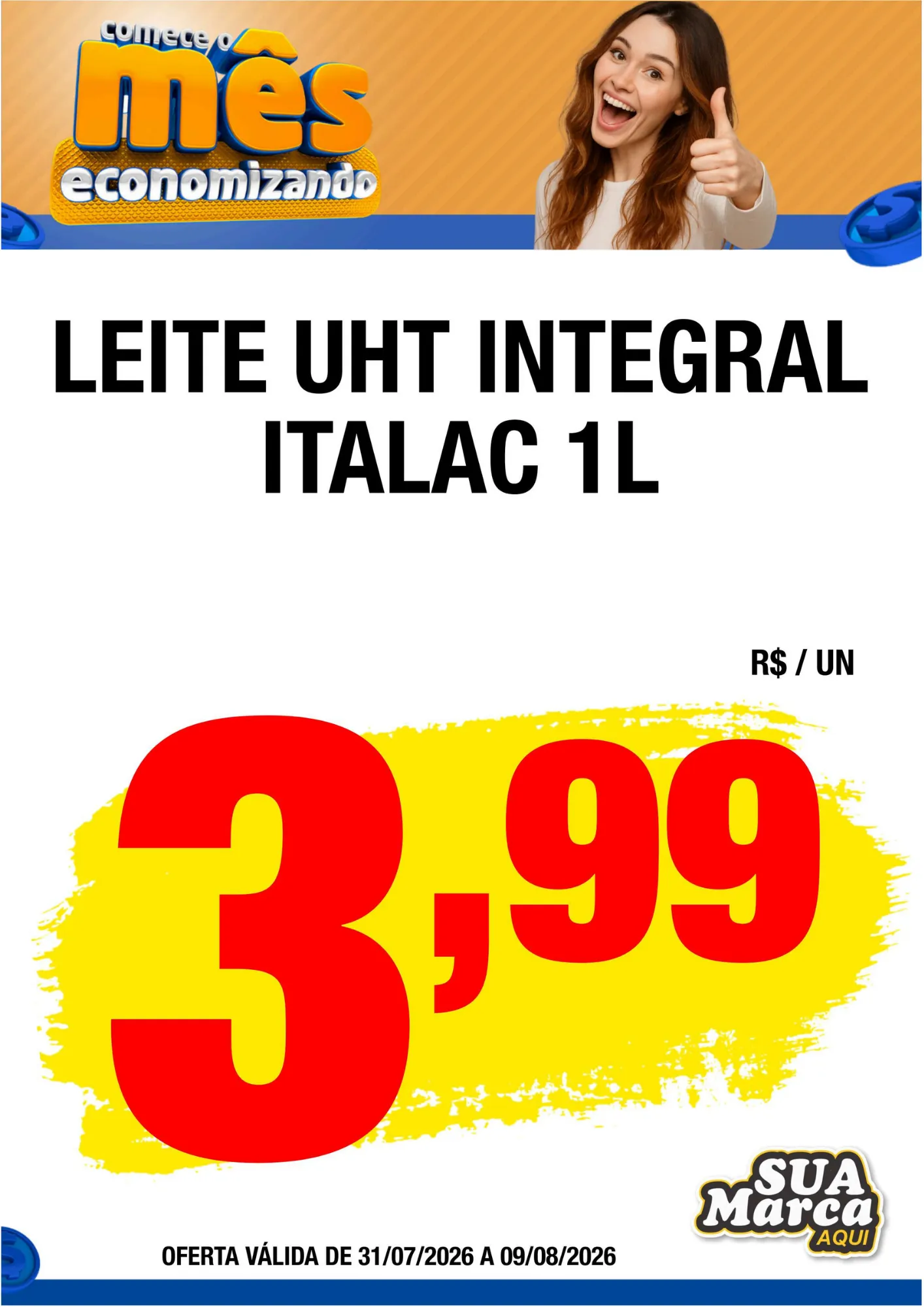 Cartaz Campanha Comece mês economizando