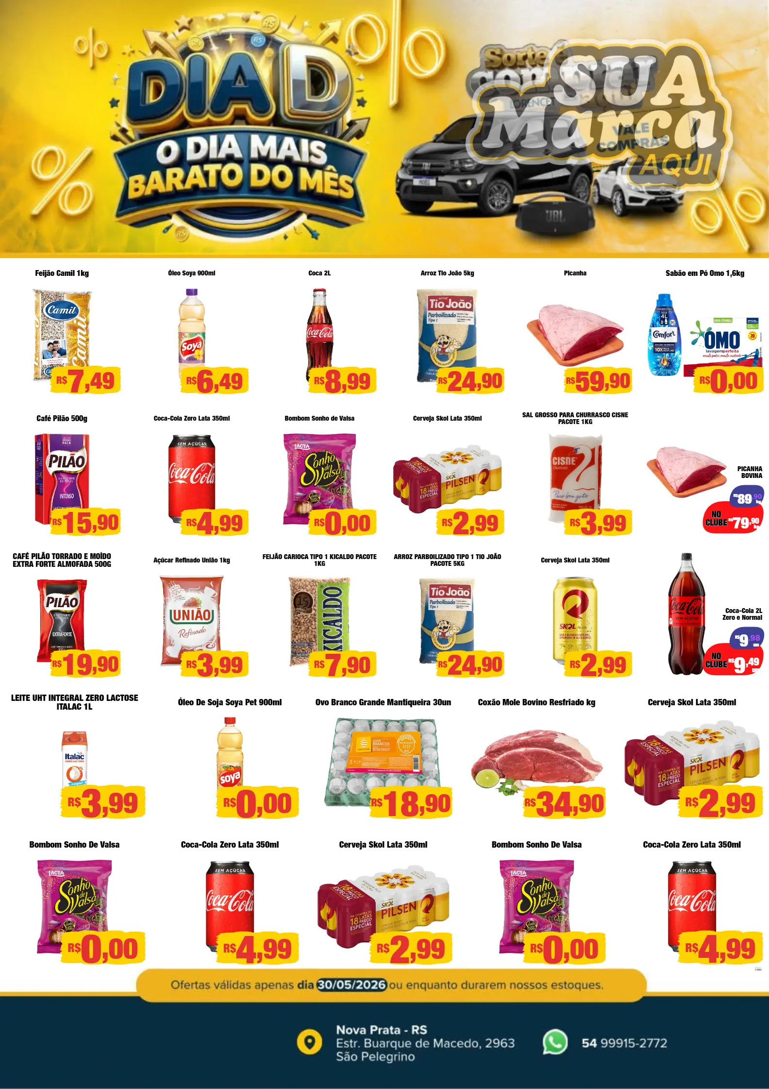 Encarte principal da campanha